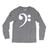 bass cleff funny Long Sleeve Shirts