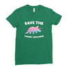 Save The Chubby Unicorns Ladies Fitted T-Shirt