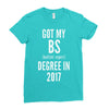 bs degree funny graduation Ladies Fitted T-Shirt