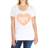 Hope With Heart Ladies Curvy T-Shirt