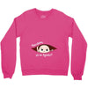 August Peeking Out Baby Boy in Spanish Crewneck Sweatshirt