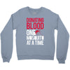 donating blood one mosquito funny Crewneck Sweatshirt