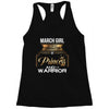 march  girl is a perfect combination of princess and warrior Racerback Tank
