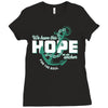 We Have This Hope As An Anchor For The Soul Ladies Fitted T-Shirt