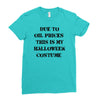 oil price halloween costume Ladies Fitted T-Shirt