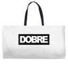 Dobre Black/White Weekender Totes