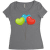 ballon color full Women's Triblend Scoop T-shirt