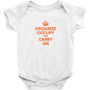 occupy wall street t shirt 99% organize carry on anti corporate greed Baby Onesie