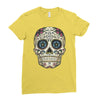 men's pura vida sugar skull Ladies Fitted T-Shirt