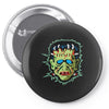 vintage frankenstein mask Pin-back button