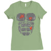 gunshot gorilla chest tee Ladies Fitted T-Shirt