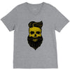 hipster skull V-Neck Tee