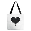 dripping heart melting heart Tote Bags