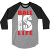 ball is life funny sports 3/4 Sleeve Shirt