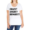 crazy angry hungry Ladies Curvy T-Shirt