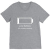 low battery V-Neck Tee