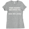 personalised daddy Ladies Fitted T-Shirt