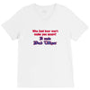 beer t shirt who said beer won't make you smart it made bud wiser funn V-Neck Tee