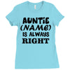 personalised auntie Ladies Fitted T-Shirt