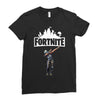 fortnite dab (white) Ladies Fitted T-Shirt