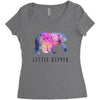 Little Dipper with Galaxy Women's Triblend Scoop T-shirt