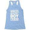 world's okayest boyfriend couple love funny Racerback Tank
