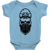 skate skull Baby Onesie