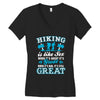 Hiking ıs Like Sex Women's V-Neck T-Shirt