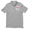 i wear pink for my mom breast cancer Polo Shirt