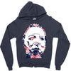 michael myers floral mask Zipper Hoodie