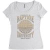 rapture univeristy Women's Triblend Scoop T-shirt