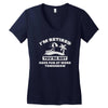 i'm retired Women's V-Neck T-Shirt