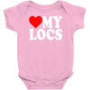 love my locs Baby Bodysuit