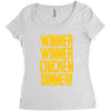 Winner Winner Chicken Dinner Women's Triblend Scoop T-shirt