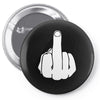middle finger Pin-back button
