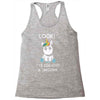 look i've created a unicorn Racerback Tank