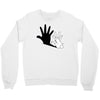 rabbit hand shadow Crewneck Sweatshirt