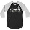 home is where the wifi 3/4 Sleeve Shirt