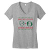 golden christmas Women's V-Neck T-Shirt