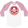 red skull logo avengers marvel comics gift 3/4 Sleeve Shirt
