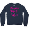 this mom hugs kiss es Crewneck Sweatshirt