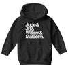 a litle life book white logo Youth Hoodie