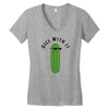 dill with it black logo Women's V-Neck T-Shirt