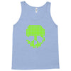 skull pixels t shirt cool funny Tank Top