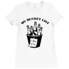 bucket list Ladies Fitted T-Shirt