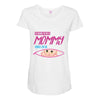 [your name] is going to be mommy Maternity Scoop Neck T-shirt
