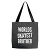 worlds okayest brother funny Tote Bags