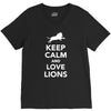 keep calm and love lions V-Neck Tee