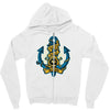 king of pirates anchor Zipper Hoodie