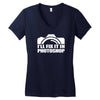 funny camera photography (2) Women's V-Neck T-Shirt